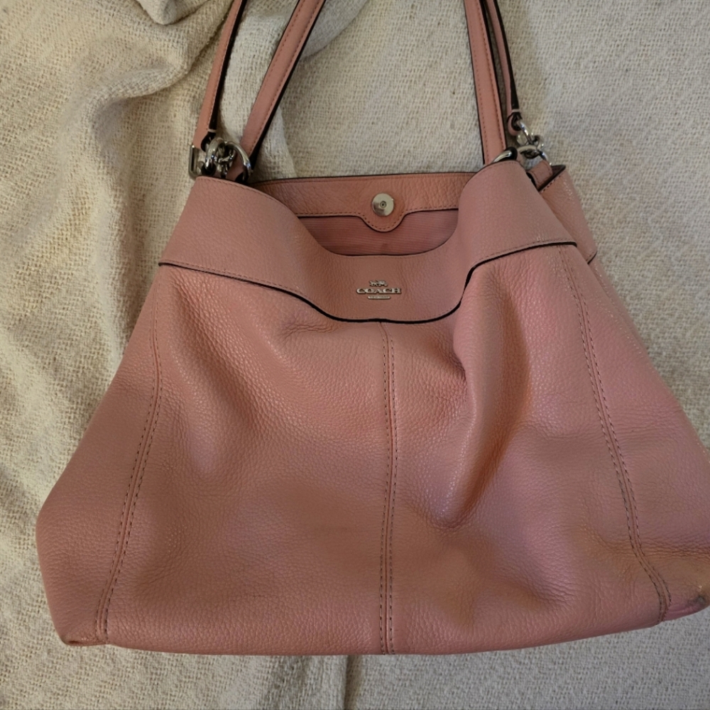 Coach lexy bag pale pink